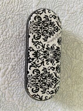 Brighton Black and White Decorative Eyeglass Case
